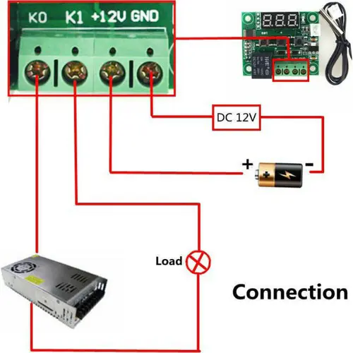 Kuluçka Termostatı 12v Akvaryum Termostatı Dijital Termostat Buzdolabı Derin Dondurucu W1209 - Görsel 3