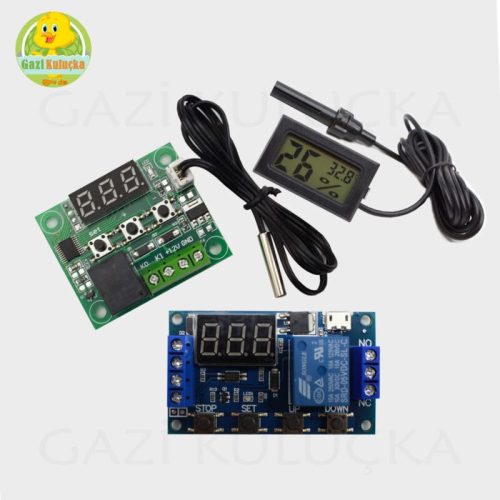 Isı Tesmostatı - Zaman Rolesi - Nem Isı Ölçer  Hobi Makine Kontrol Kartları