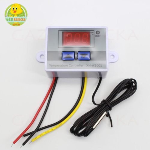 Dijital Termostat DC 12V Dijital Isı Kontrol Aleti Isı Sensörü XH-W3001