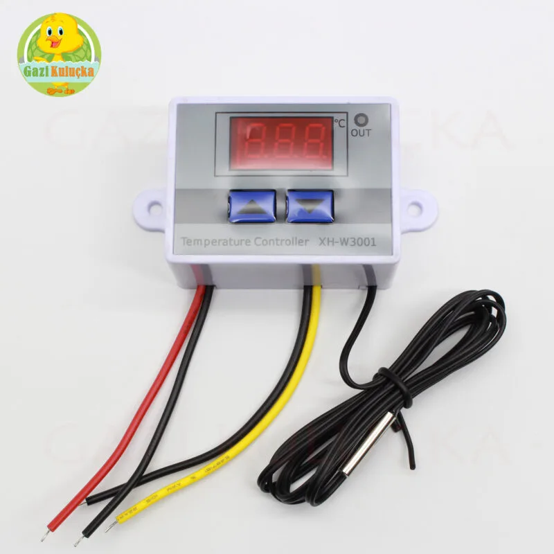Dijital Termostat AC 220V Dijital Isı Kontrol Aleti Isı Sensörü XH-W3001