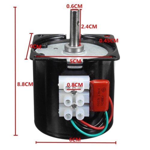 Alternative view of Kuluçka Çevirme Motoru 14W - 220 V (60Kg) (65Kg) Rpm Kaliteli Motor