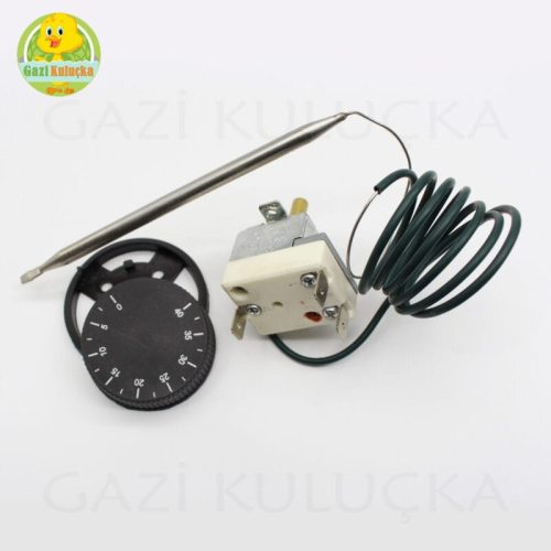 Gazlı Termostat 0-40 °C Kabin Kümes Kafes Isı Dengeleyici 220v