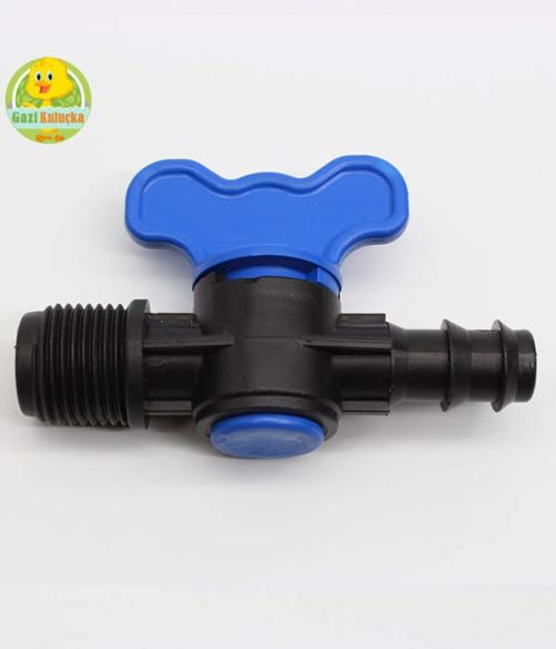 Küresel Mini Vana 16 x 1/2 Su Hortumu Uyumlu Sulama Malzemeleri