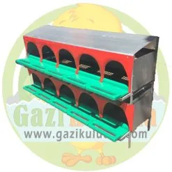 Alternative view of 10 Gözlü Otomatik Plastik Tavuk Folluk Sepetli Temizlenebilir Folluk