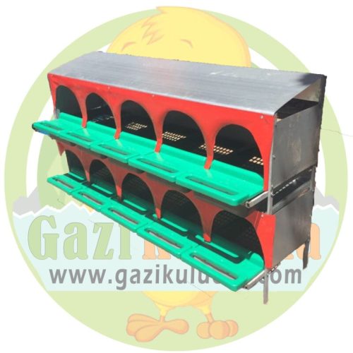 Alternative view of 10 Gözlü Otomatik Plastik Tavuk Folluk Sepetli Temizlenebilir Folluk