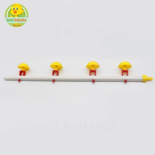 Alternative view of 4 Çanaklı Pvc Nipel Suluk Sistemi Civciv Tavuğa Uygun Tasarım