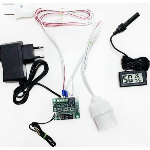 Alternative view of Dijital Termostat Nem Ölçer Civciv Kafes Kümes Isıtma Sistemi Ana Kucağı