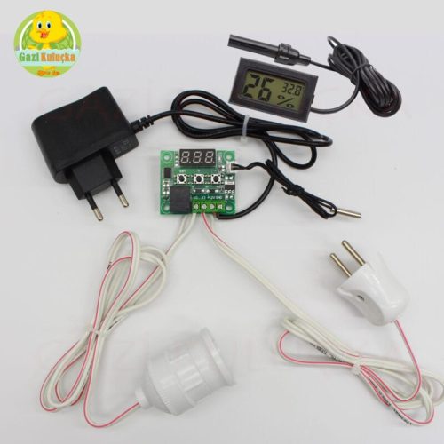 Dijital Termostat Nem Ölçer Civciv Kafes Kümes Isıtma Sistemi Ana Kucağı