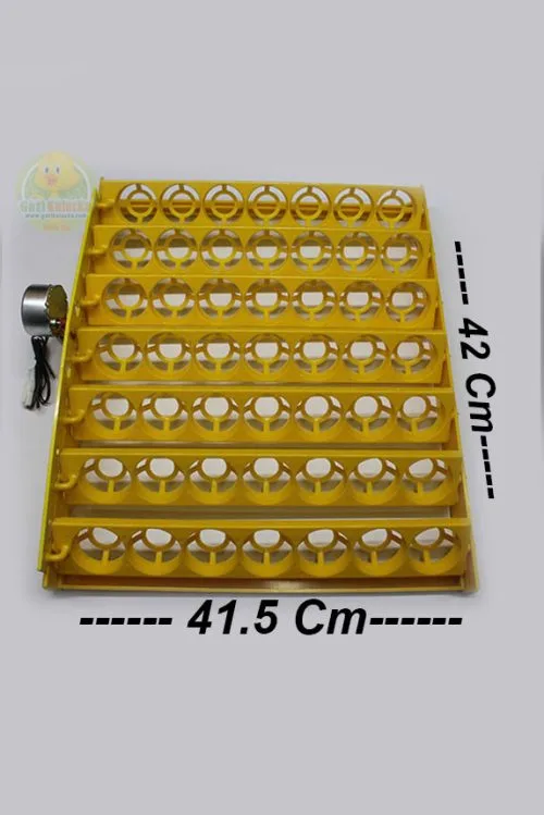 Alternative view of 49 lu Motorlu Tavuk Gelişim Tablası 1/240 rpm Saatlik Motor Gelişim Viyolü 38×49