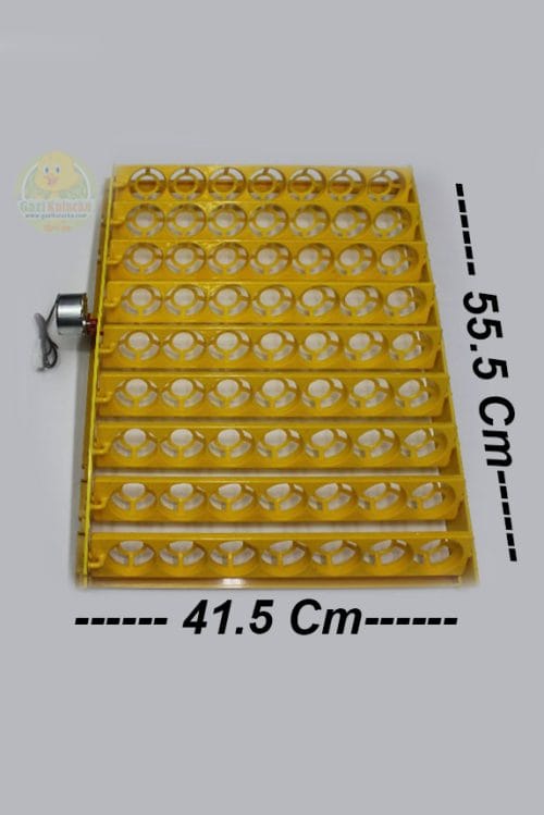 Alternative view of 63 lük Motorlu Tavuk Gelişim Tablası 1/240 rpm Saatlik Motor Gelişim Viyolü 38×55