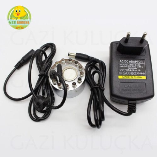 Alternative view of Kuluçka Makinesi Nem Nozülü Çok Ledli 24v Adaptör Dahil Nemlendirme Cihazı