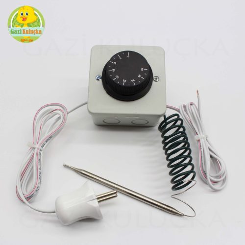 Analog Ayarlı Gazlı Termostat 0-40 Ayarlayan Civciv Kafes Isıtma