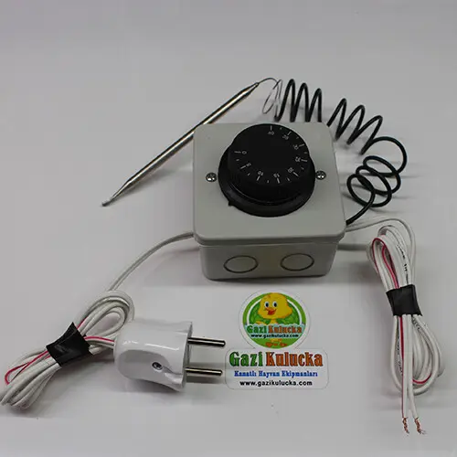 Alternative view of Analog Ayarlı Gazlı Termostat 0-40 Ayarlayan Civciv Kafes Isıtma