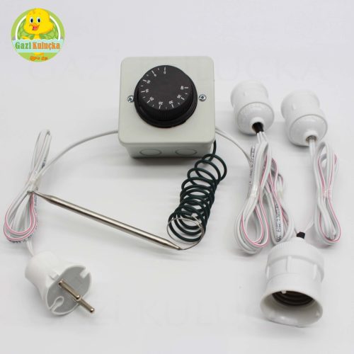 Alternative view of Termostat Kontrollü Sarkan 3 Duyu Seti Hayvan Civciv Kafes Isıtma Sistemi