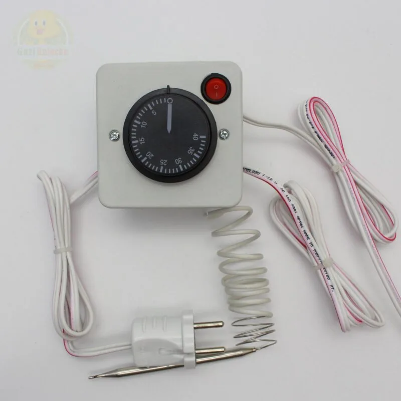 Termostat Isıtma Kontrollü Düğme İle Yanan Lamba Çıkışlı Hayvan Kümes Kulübe Isıtma Ana Kucağı - Görsel 3