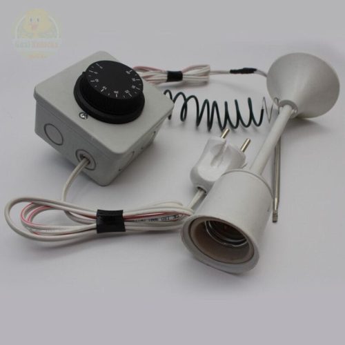 Alternative view of Termostat Kontrollü Uzun 1 Seramik Duyu Seti Civciv Hayvan Kafes Kümes Isıtma Sistemi