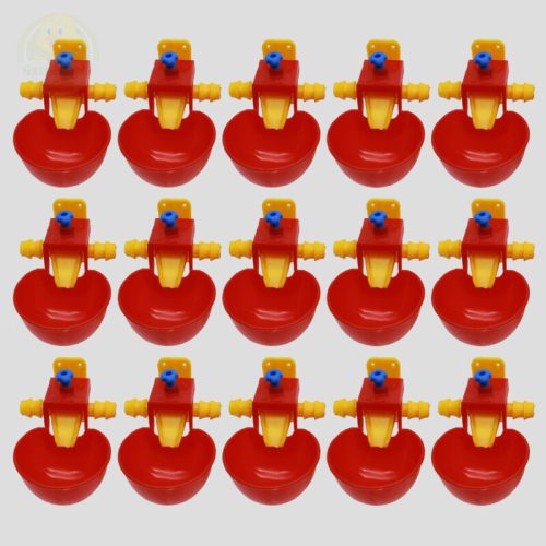 Otomatik Suluk Çanak Tavuk Civciv Ana Kucağı Kümes Bahçe Kulübe Suluğu 15 Adet