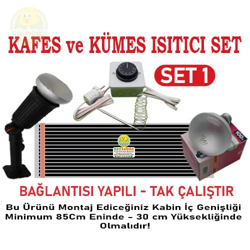 Alternative view of Kafes Ve Kümes Civciv Isıtıcı Seti Tak Çalıştır Hazır Sistem Set-1