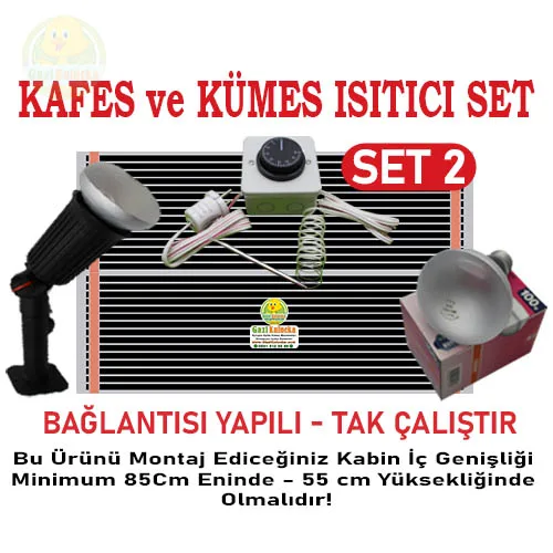 Alternative view of Kafes Ve Kümes Civciv Isıtıcı Seti Tak Çalıştır Hazır Sistem Set-2