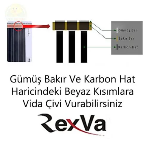 Alternative view of Karbon Film 25x50 Cm Kablosuz Akvaryum Civciv Kümes Ofis Ayak Isıtıcı Filmi