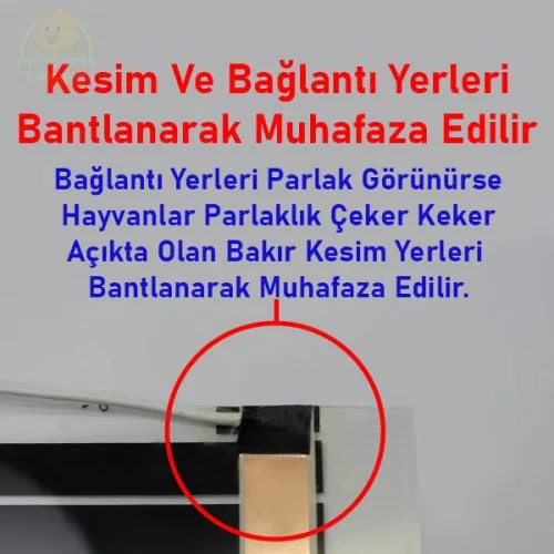 Alternative view of Karbon Isıtıcı Film 175x80 Cm Hazır Kablo Fişli Kafes Kümes Zemin Ayak Isıtıcı