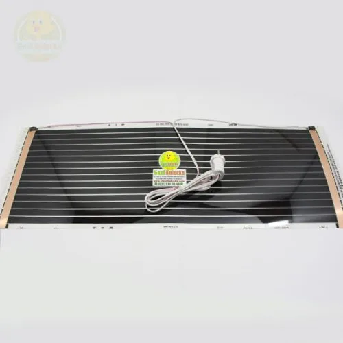 Karbon Film Isıtıcı 25x80 Cm 2m Uzun Kablolu Hazır Fişli Sürüngen Böcek Ayak Altı Kafes Film Isıtma Filimi Ofis İnce Zemin Duvar Isıtıcı