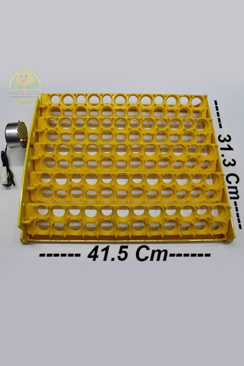 Alternative view of 120 Gözlü Bıldırcın Viyolü Motorlu Gelişim Tablası 1/240 rpm Saatlik Motor