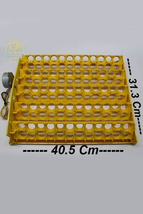 Alternative view of 120 Gözlü Bıldırcın Viyolü Motorlu Gelişim Tablası 2.5 rpm Saatlik Motor 38×31