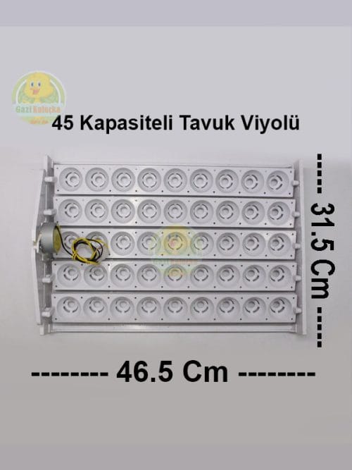 Alternative view of Kuluçka Yumurta Gelişim Viyolü 45'lik Tavuk Otomatik ( 1/2,5 Rpm 4 Watt )