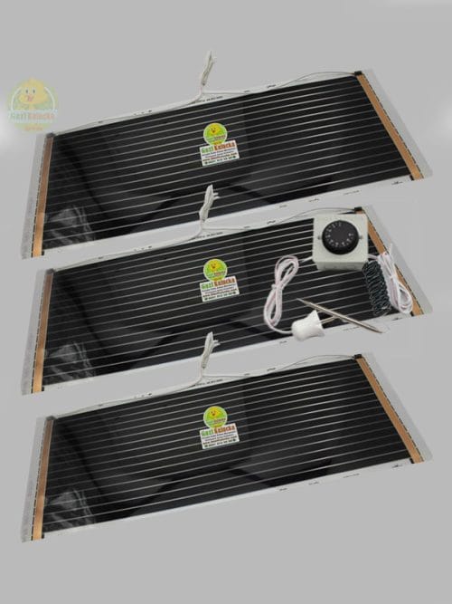 Rexva Analog Termostatlı Karbon Isıtıcı 25 x 80 CM Bakır Kablolu 3 Adet Karbon