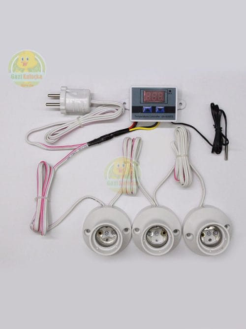 Dijital Termostat Kullanıma Hazır 3 Duvar Duy Kablolu Fişli Isı Kontrol Cihazı W3001