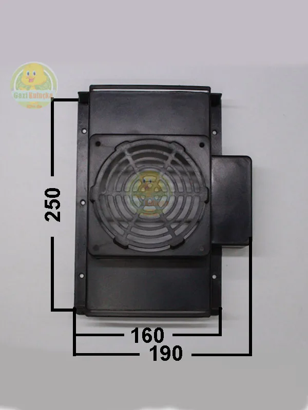 Kuluçka Küçük 220v 120mm Fan 250w Isı Kutusu Plastik Sert Isıyıa Dayanıklı - Görsel 3