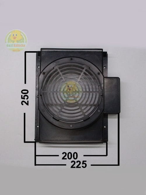 Alternative view of Kuluçka Büyük Fan Kutusu Plastik Sert Isıya Dayanıklı 160mm Fan Uyumlu
