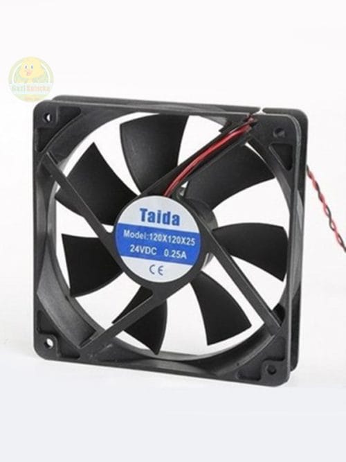 Tidar 120x120x25mm Kare Aksiyal Kuluçka Fanı Plastik 12V