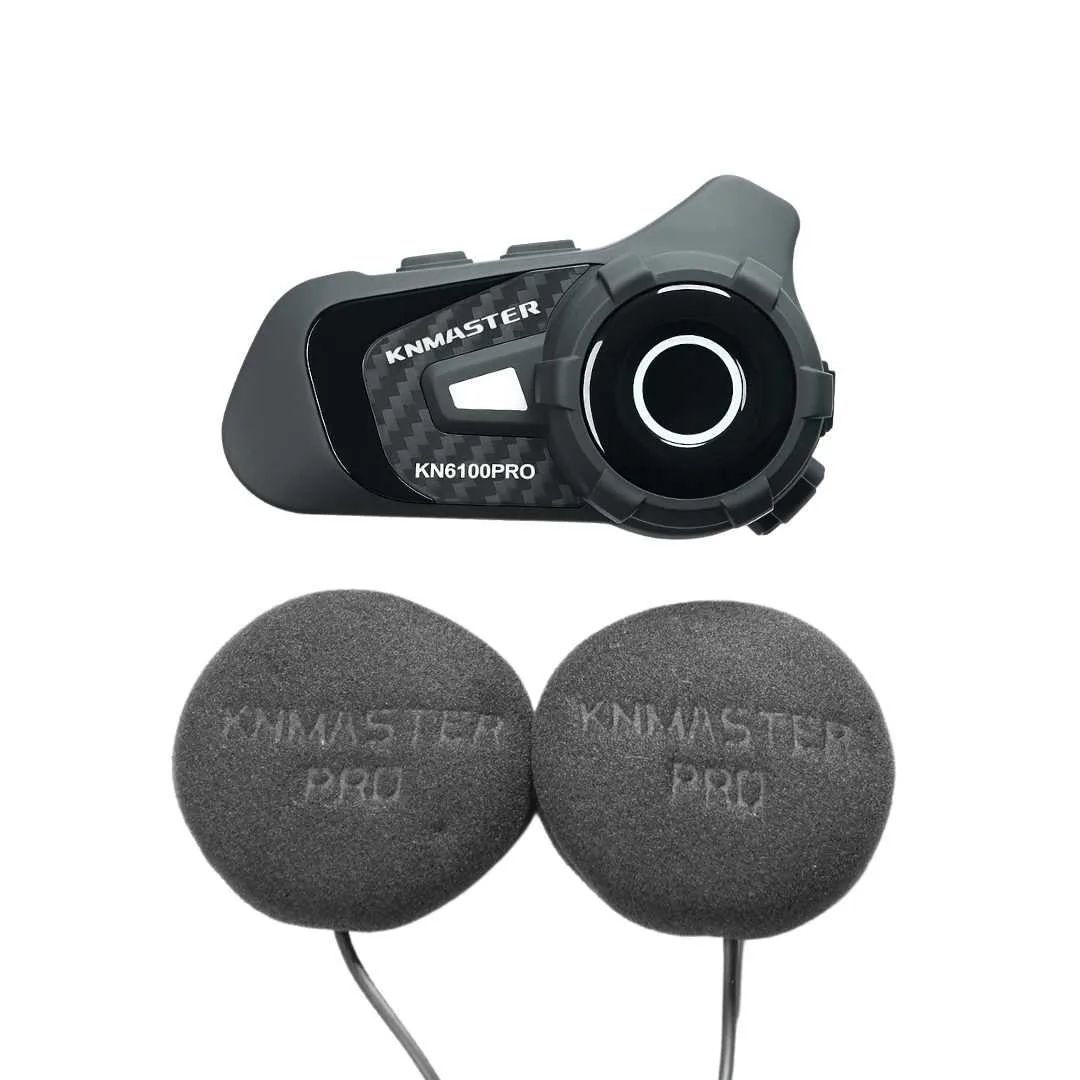 Knmaster KN6100 Pro 3. Nesil Motosiklet Kask İnterkom Bluetooth Intercom Kulaklık Seti - Görsel 3