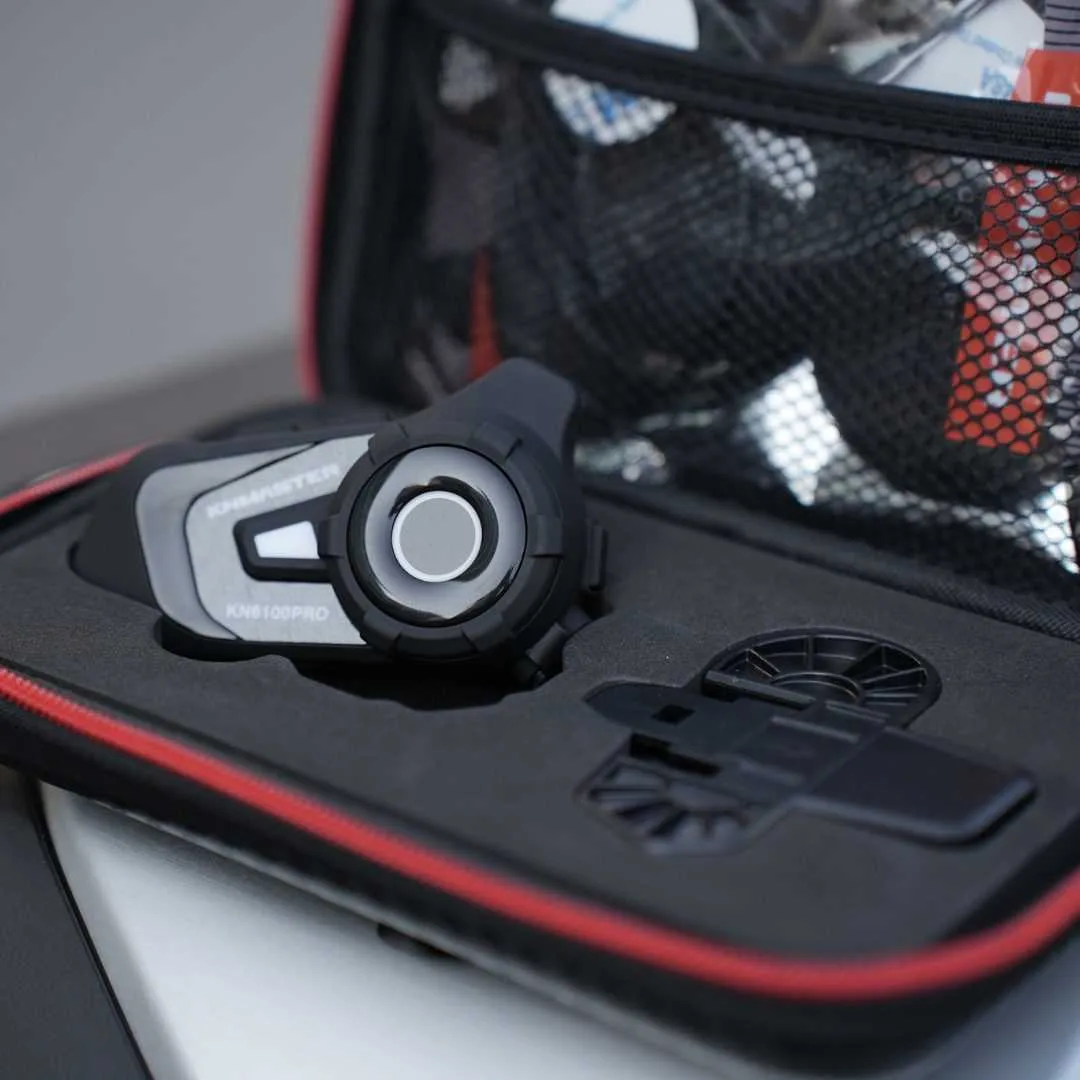 Knmaster KN6100 Pro 3. Nesil Motosiklet Kask İnterkom Bluetooth Intercom Kulaklık Seti - Görsel 4