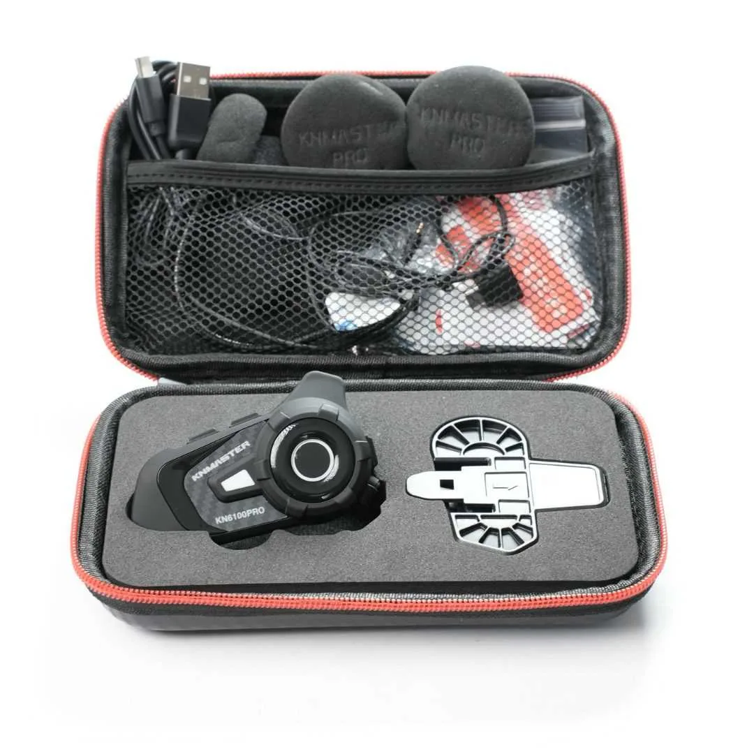 Knmaster KN6100 Pro 3. Nesil Motosiklet Kask İnterkom Bluetooth Intercom Kulaklık Seti - Görsel 2